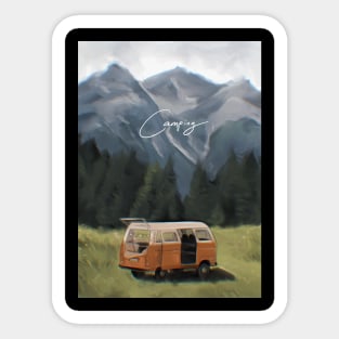 caravan camping Sticker